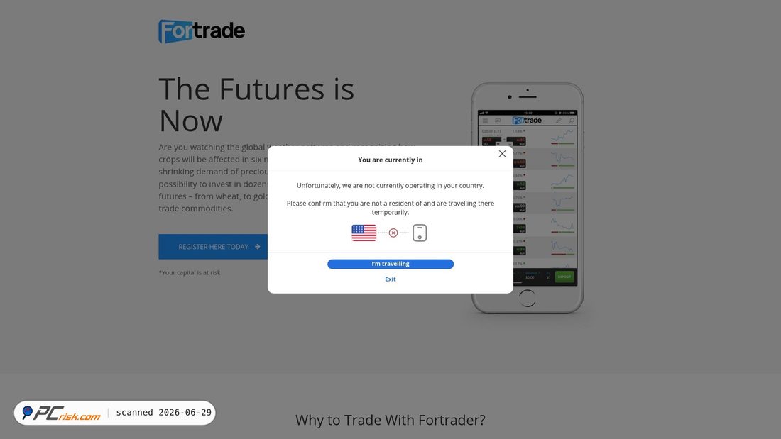 Screenshot of fortrader.com