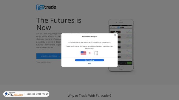 fortrader.com screenshot