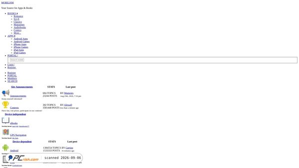 Screenshot di forum.mobilism.org