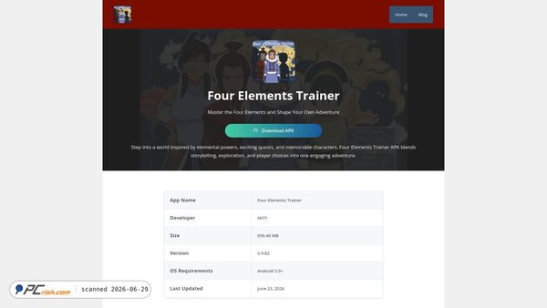 fourelementstrainer.co screenshot