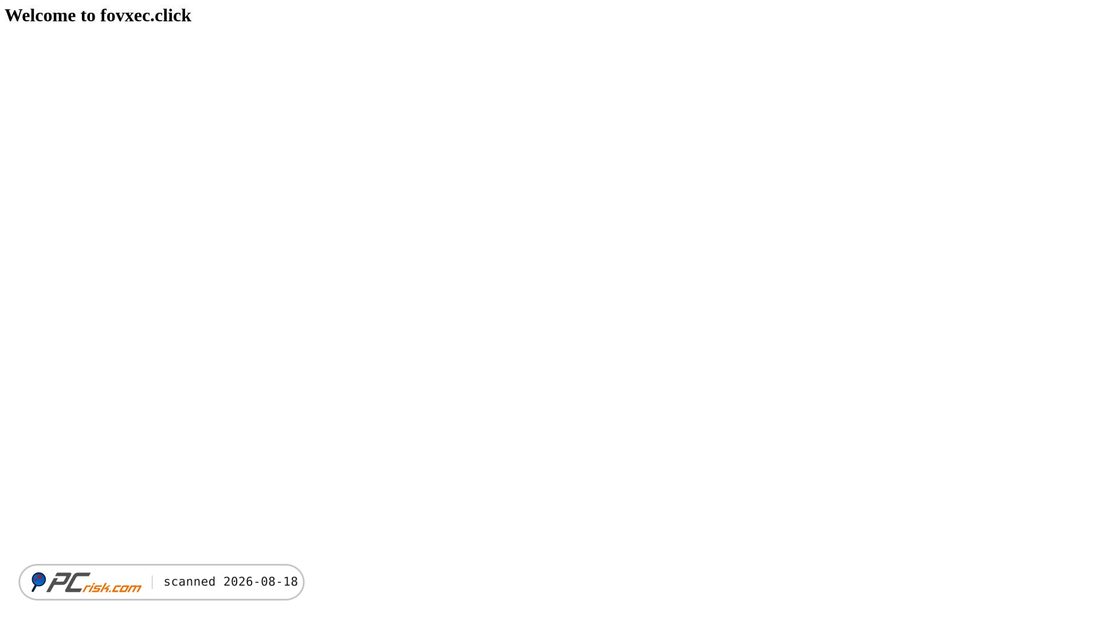 Screenshot of fovxec.click