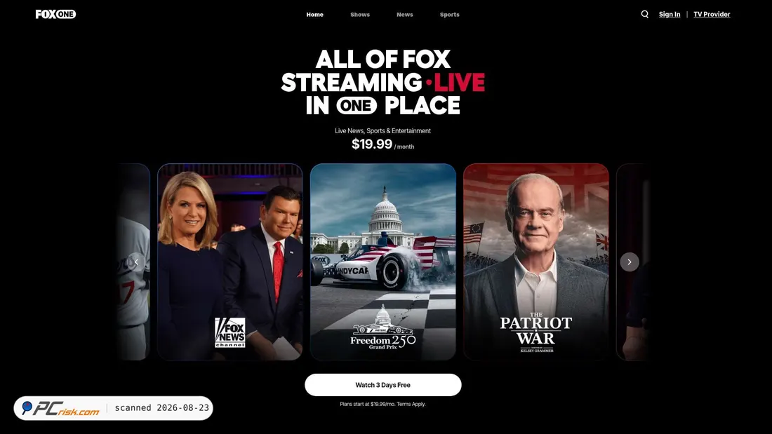 Screenshot of foxone.com