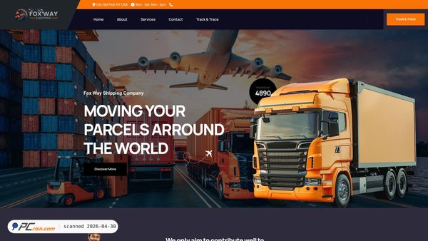 foxwayshipping.com screenshot