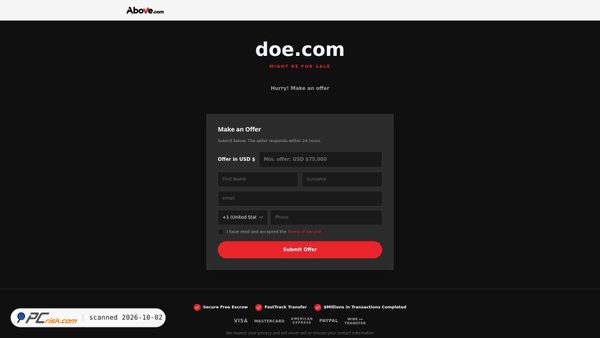 Captura de fr.porn.doe.com