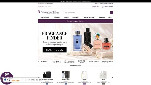 fragrancenet.com screenshot