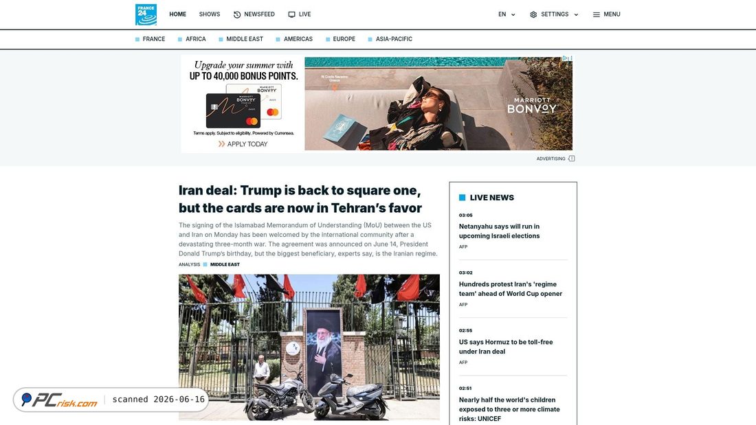 Screenshot of france24.com