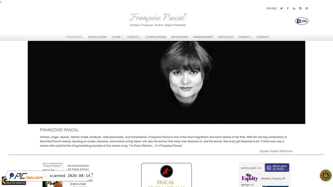 Screenshot of francoisepascal.co.uk