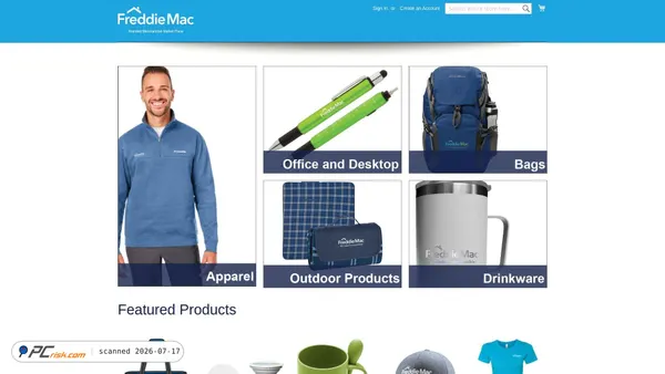 freddiemacbrandedstore.com screenshot