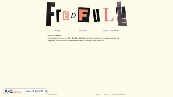 fredfull.no screenshot