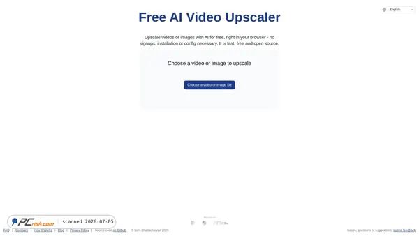free.upscaler.video screenshot