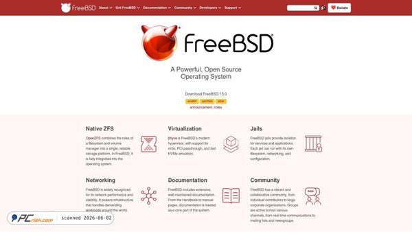 freebsd.org screenshot