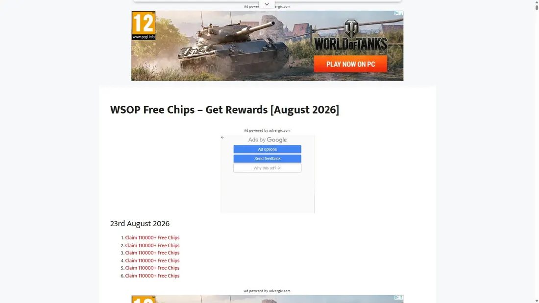 Capture d’écran de freechipswsop.com