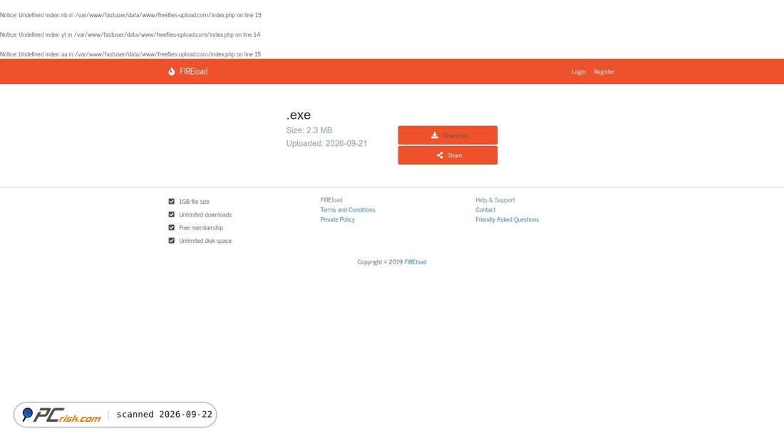Captura de ecrã de freefiles-upload.com