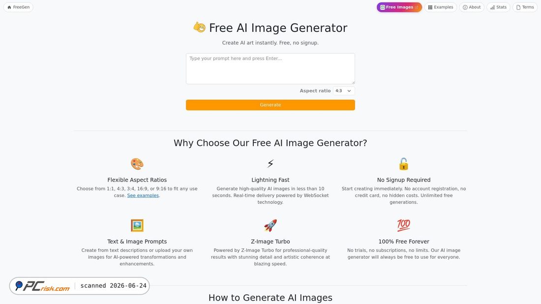 Screenshot of freegen.app