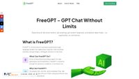 Captura de ecrã de freegpt.ai