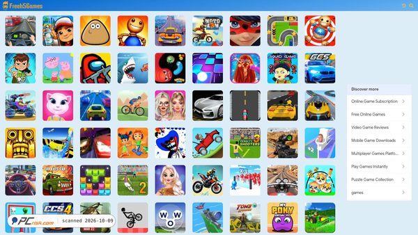 freeh5games.com Screenshot