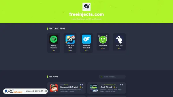 freeinjects.com Screenshot