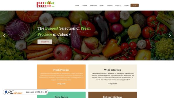 freestoneproduce.com screenshot