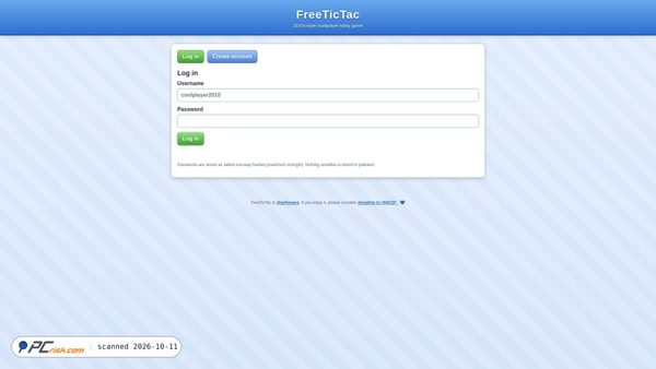Screenshot van freetictac.pages.dev