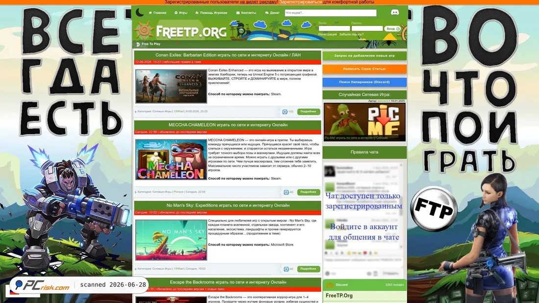 Screenshot of freetp.org