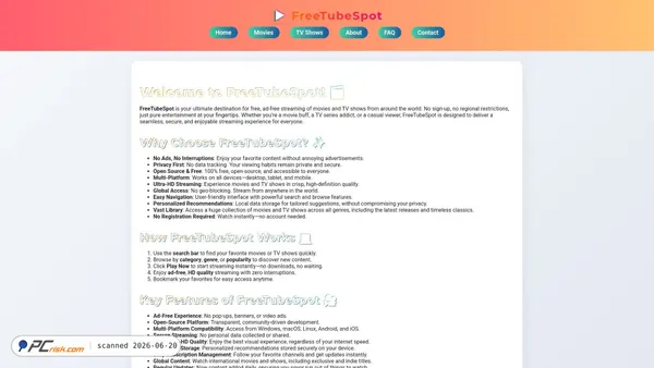 freetubespot-usa.bitbucket.io screenshot