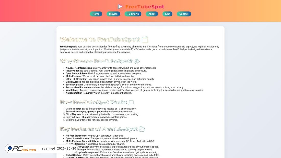 Screenshot of freetubespot-usa.bitbucket.io