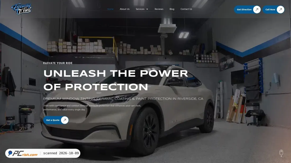 Screenshot van freewaytint.com