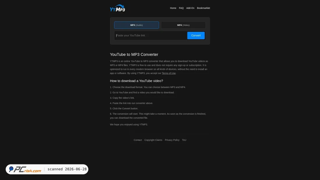 Screenshot of freeytmp3.org