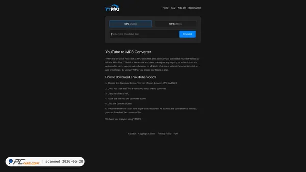 freeytmp3.org screenshot