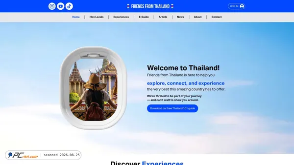 friendsfromthailand.com screenshot