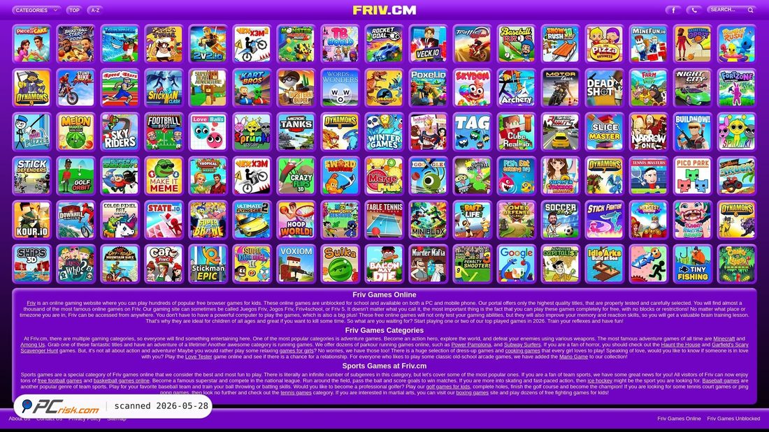 Screenshot of friv.cm