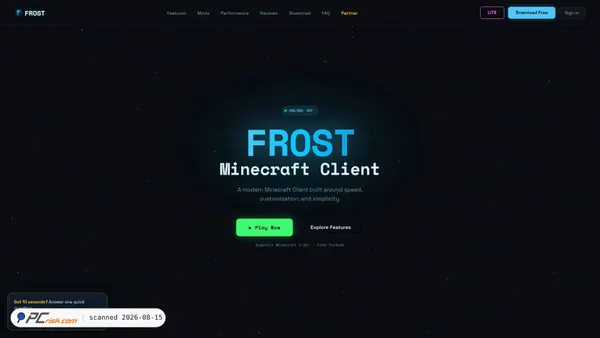 frostclient.eu screenshot