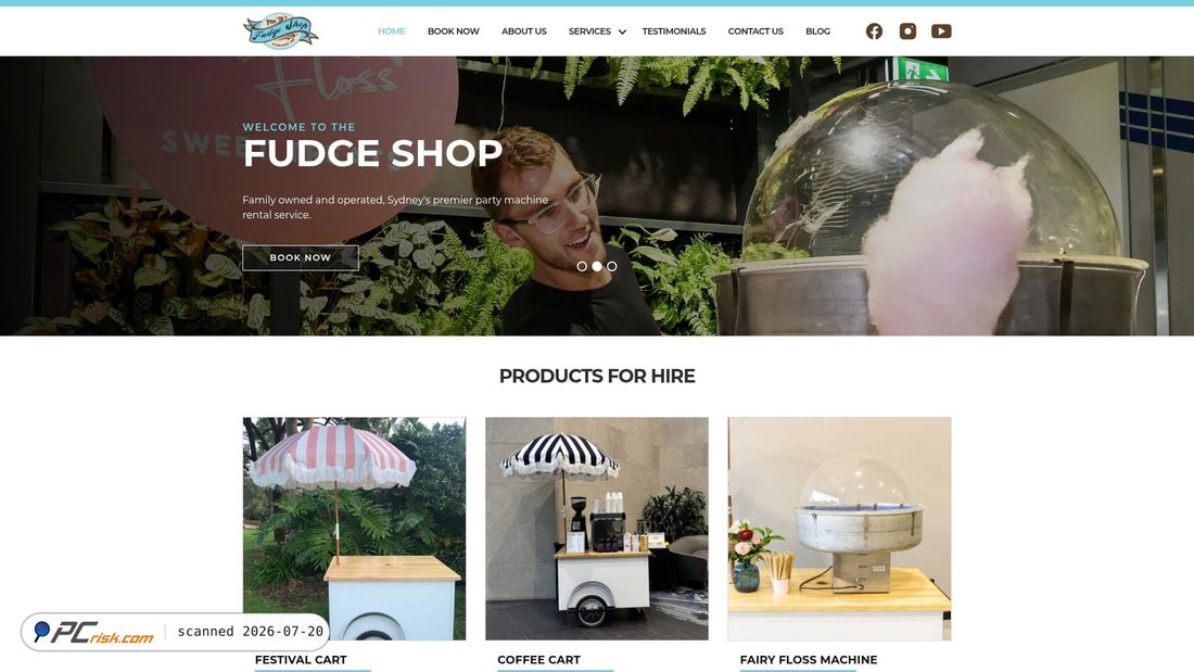 Screenshot of fudgeshop.com.au