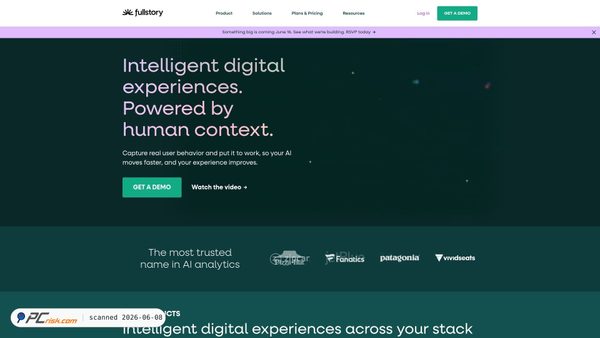 fullstory.com screenshot