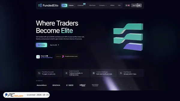 fundedelite.com screenshot