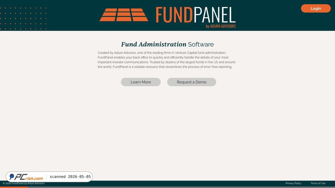 Screenshot of fundpanel.io
