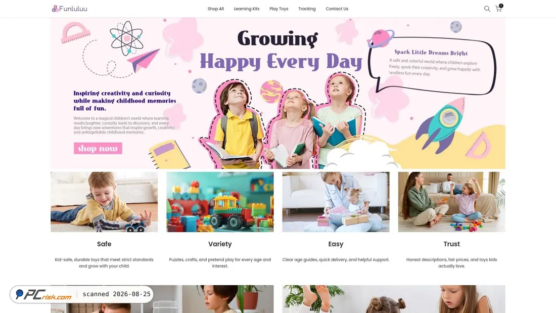 Screenshot of funluluu.com