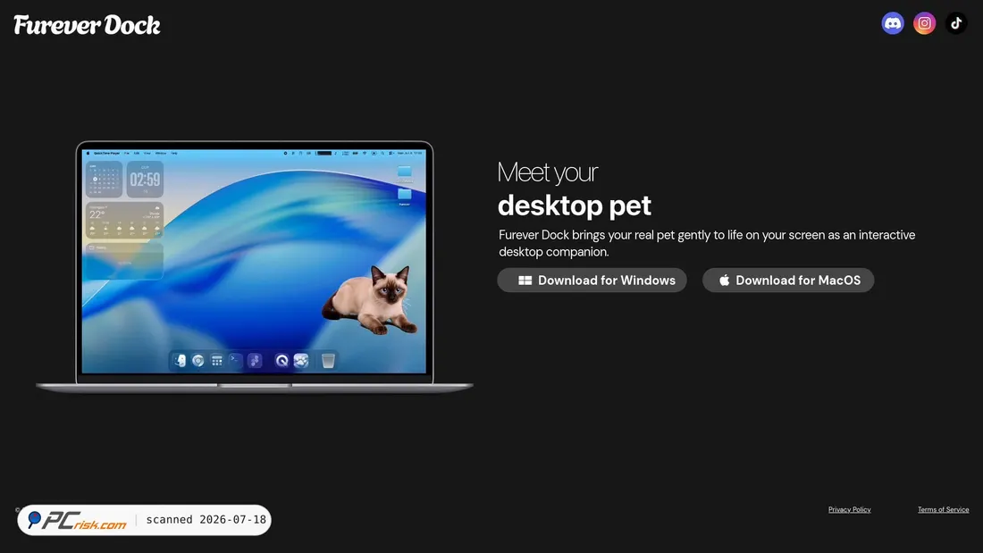 Screenshot of fureverdock.com
