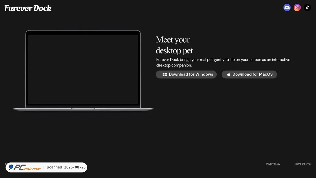 Screenshot von fureverdock.com
