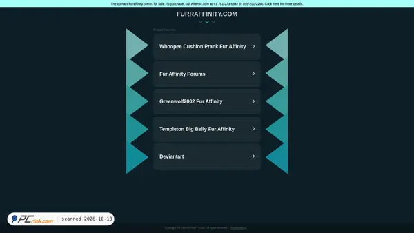 furraffinity.com Screenshot