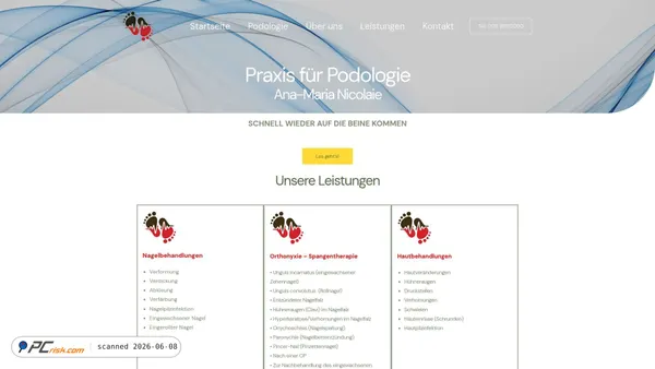 fussschmerzenade.de screenshot