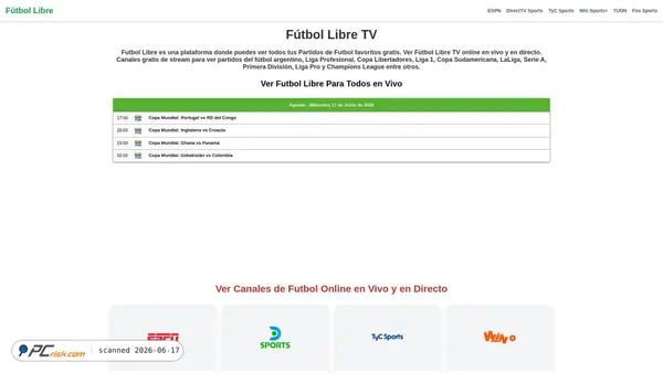 futbol-libres.su screenshot