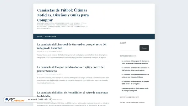 futbolconalma.com screenshot
