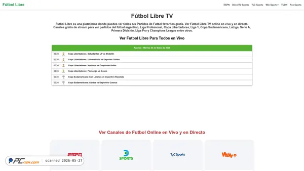 futbollibretv.su screenshot