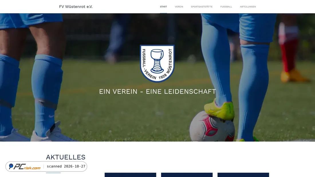 Screenshot of fv-wuestenrot.de