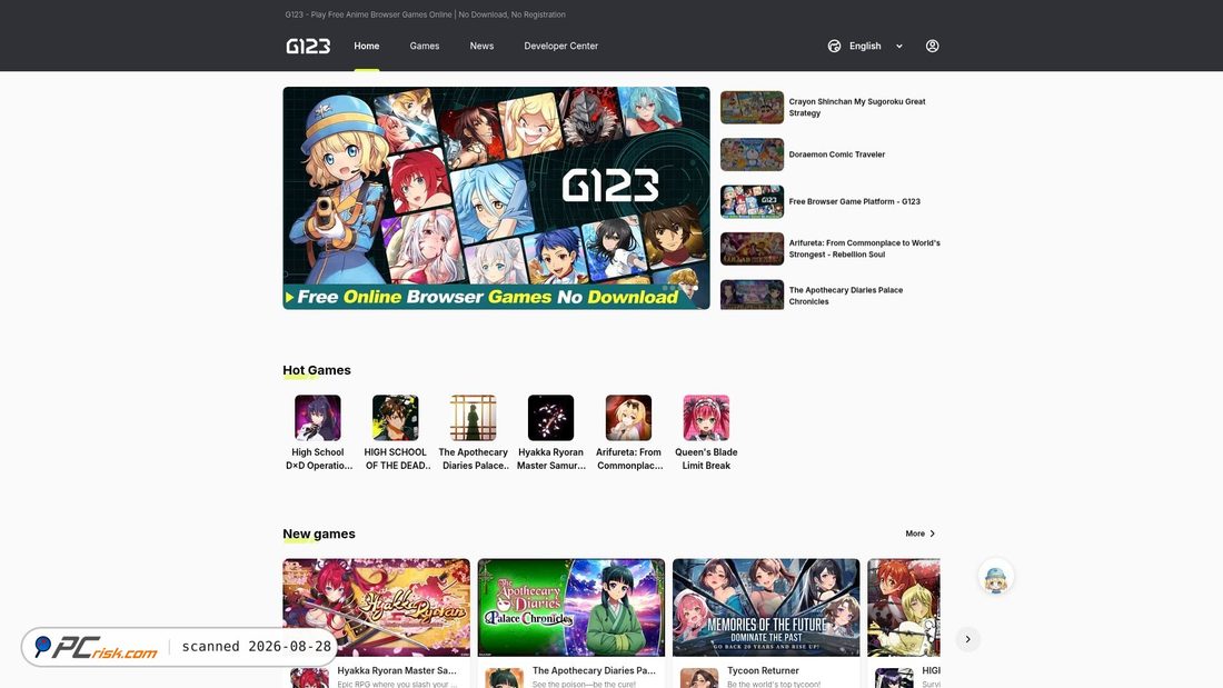 Screenshot von g123.jp