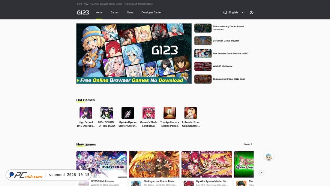 Captura de ecrã de g123.jp