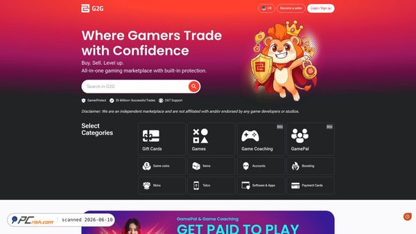 g2g.com screenshot