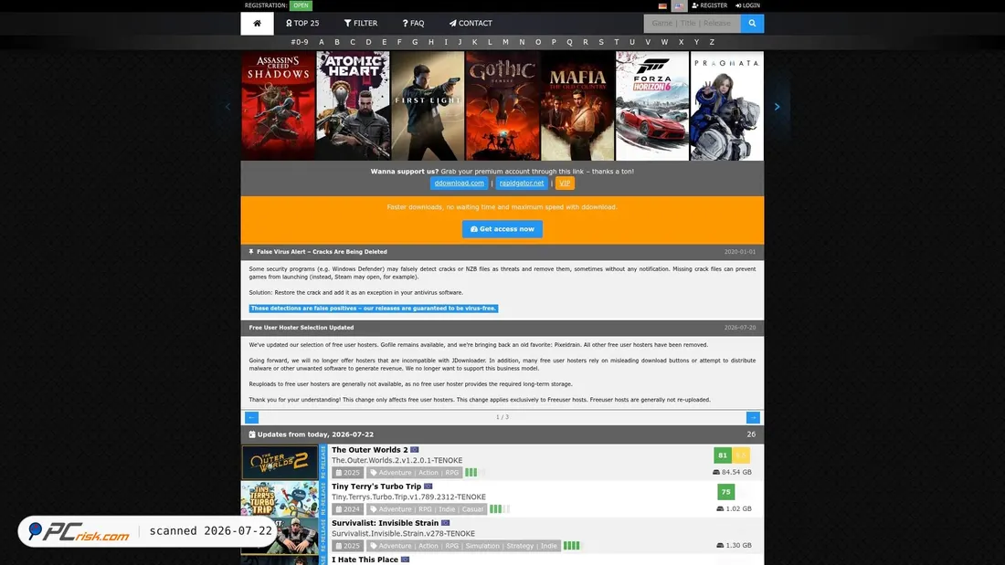 Screenshot of g4u.to