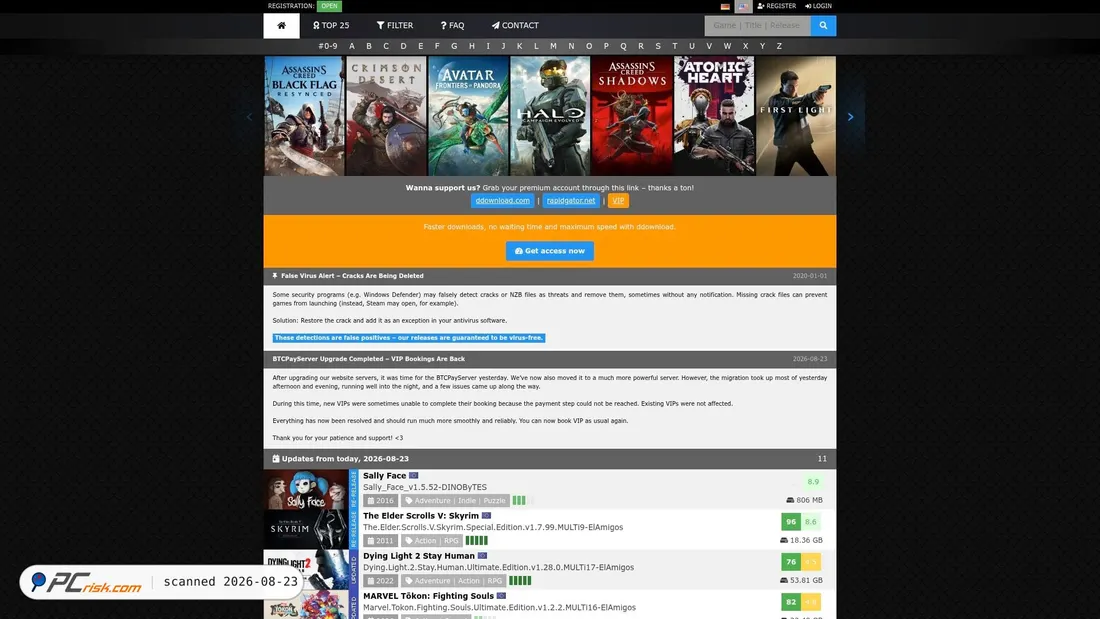 Screenshot von g4u.to